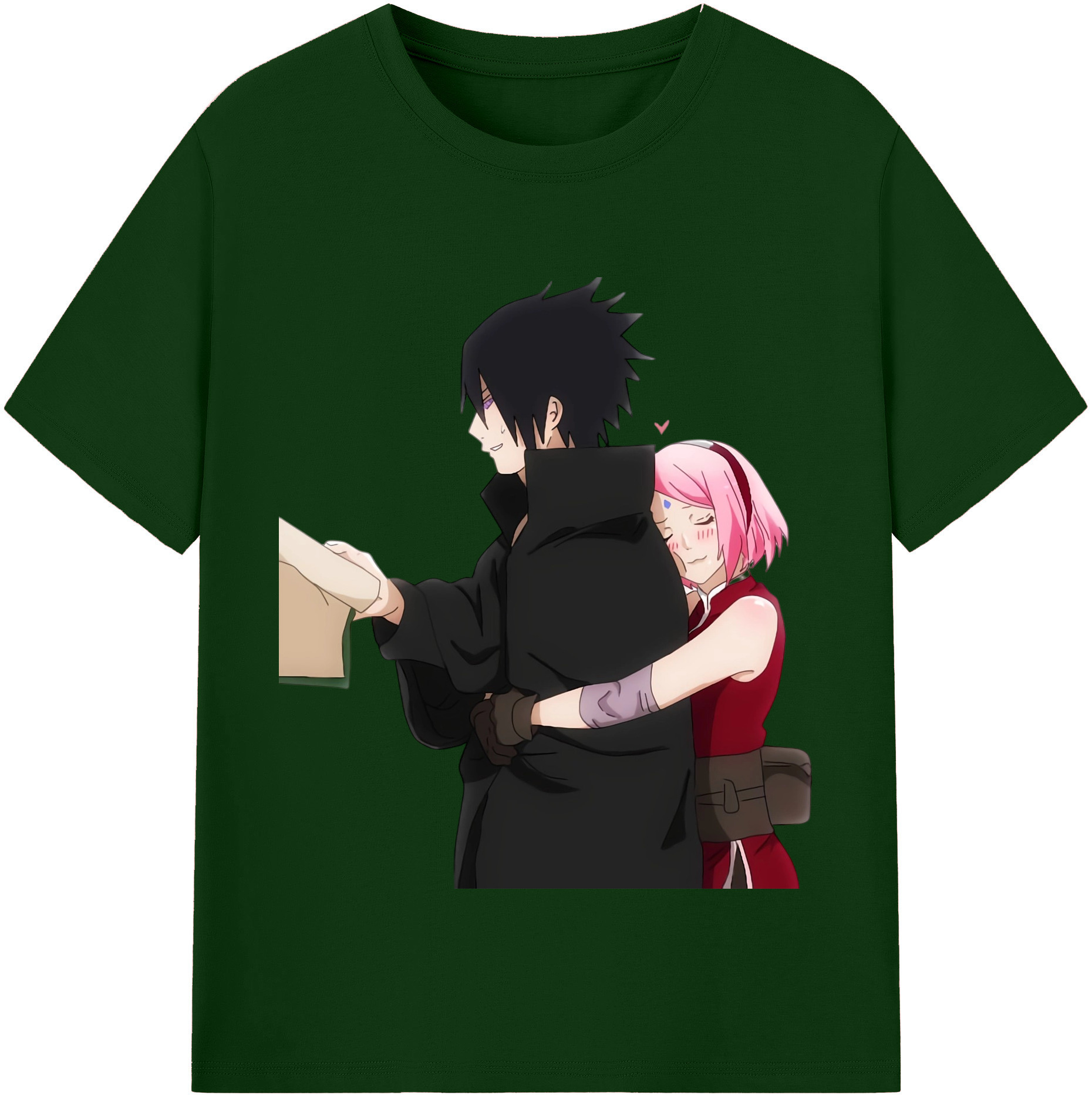 （画像用） NARUTO -ナルト- うちは サスケ Uchiha Sasuke 綿100％半袖Tシャツ（フロントプリント）